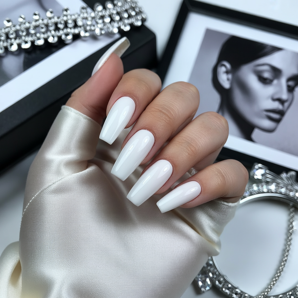 white coffin nails
