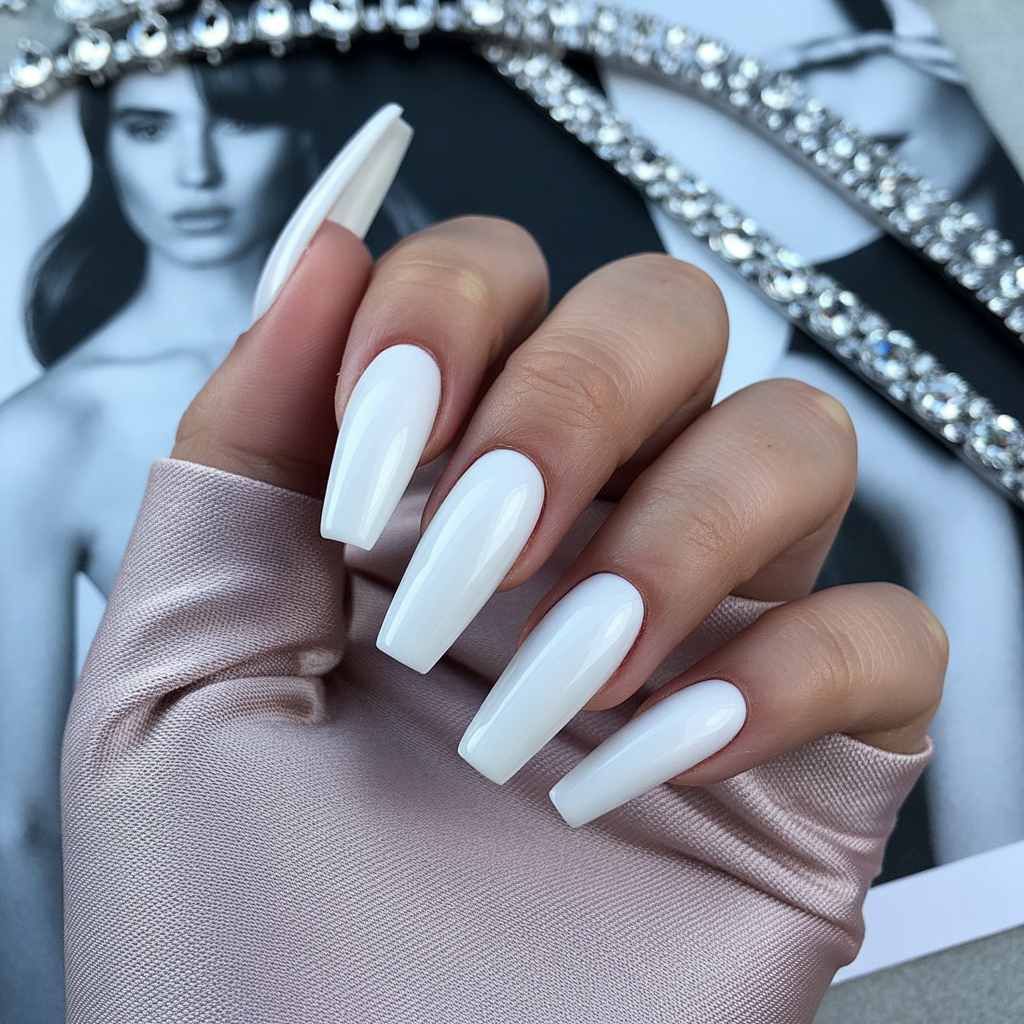 white coffin nails