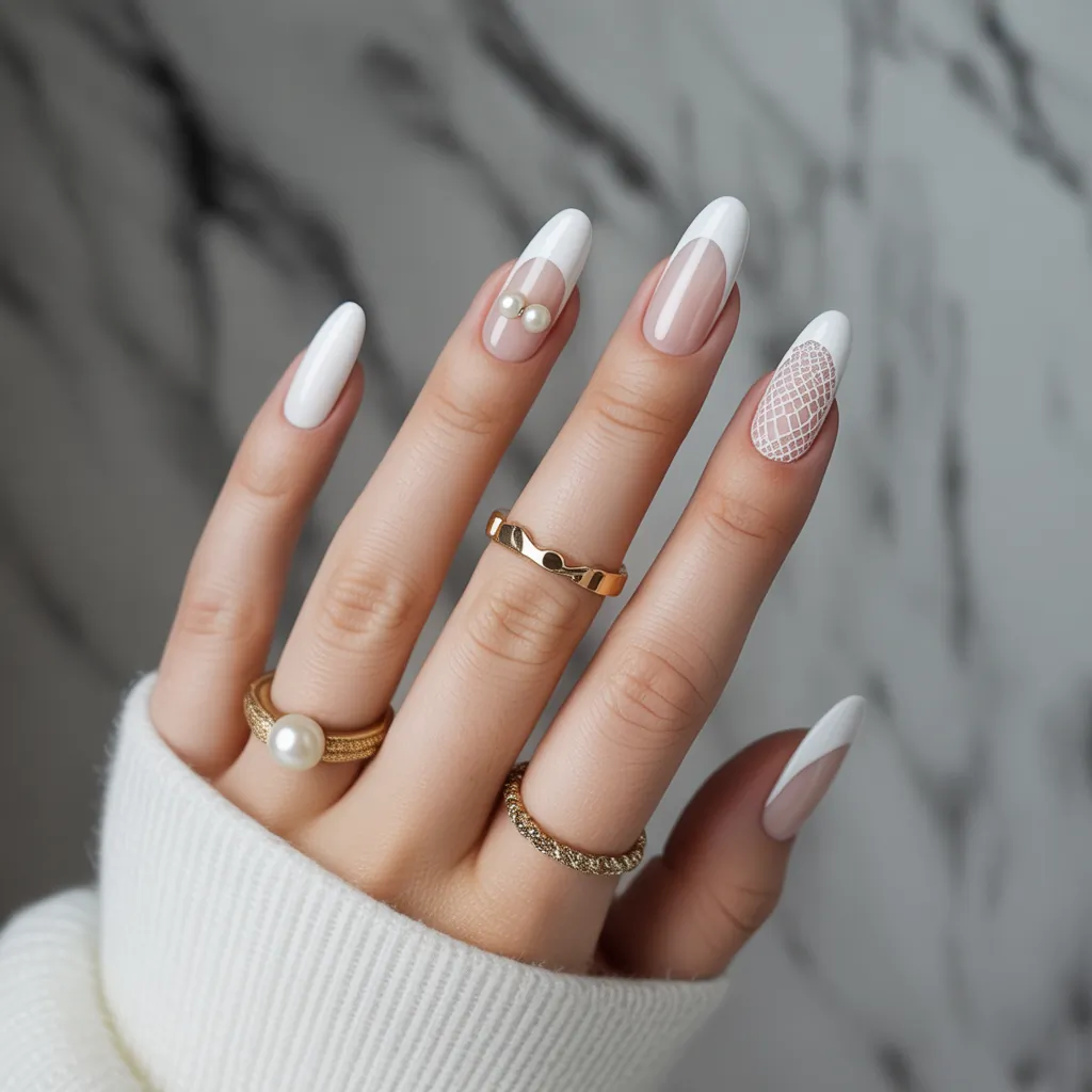 white nail styles