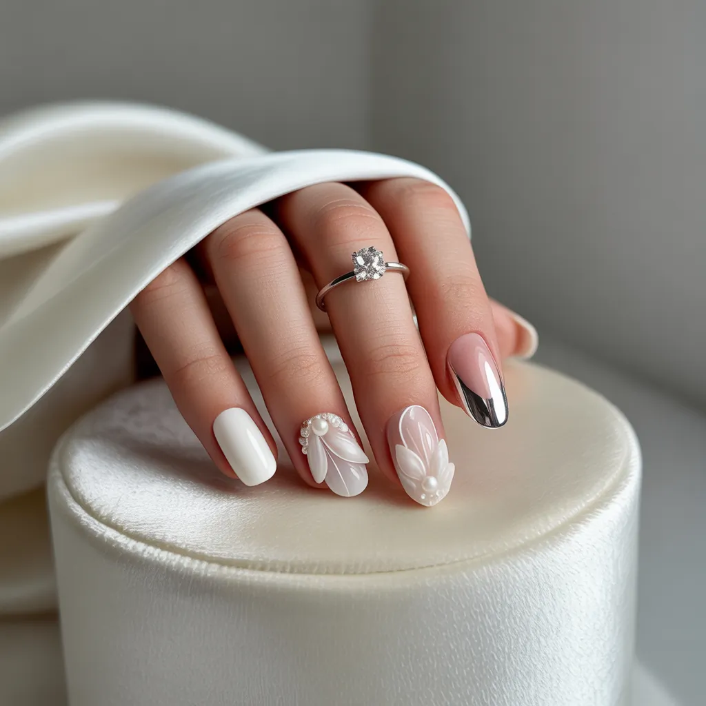 white nail styles