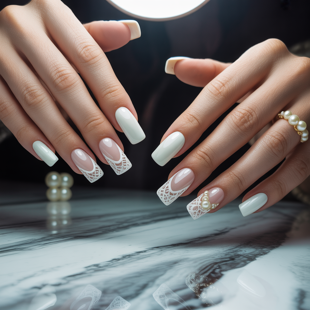 white nail styles