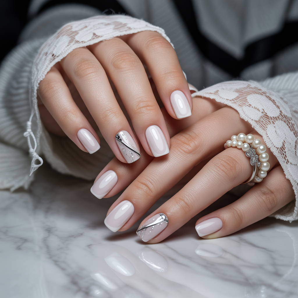white nail styles
