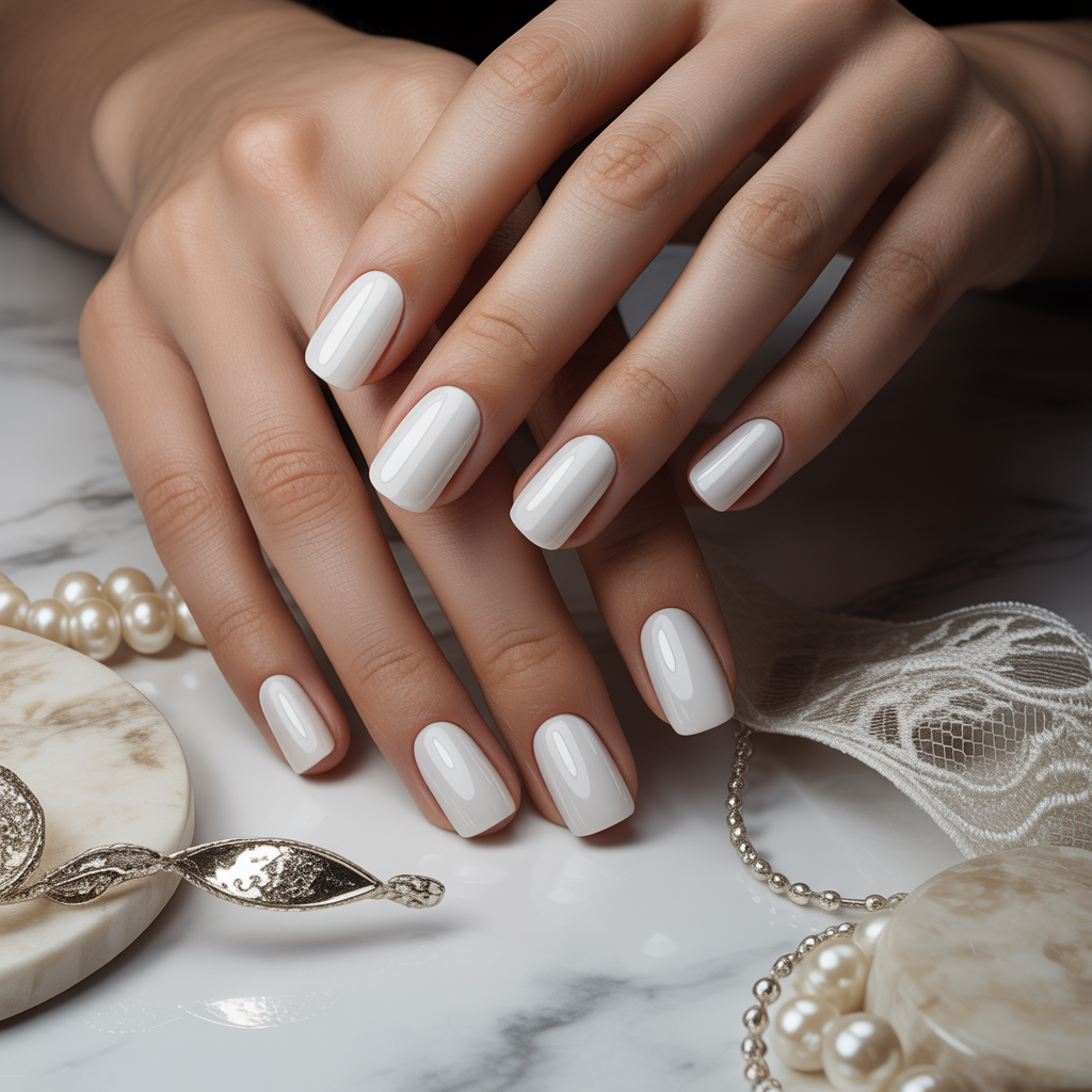 white nail styles
