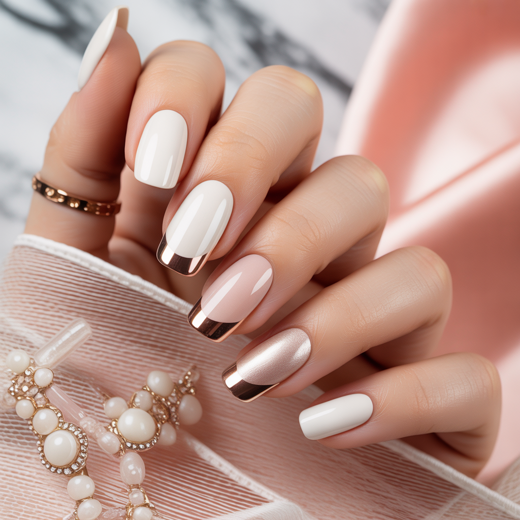 white nail styles