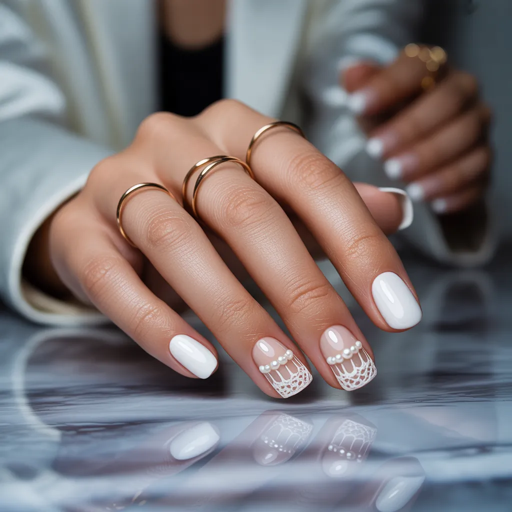 white nail styles