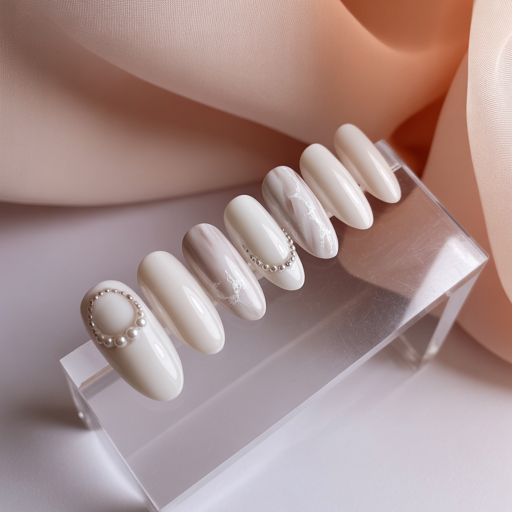 white nail styles