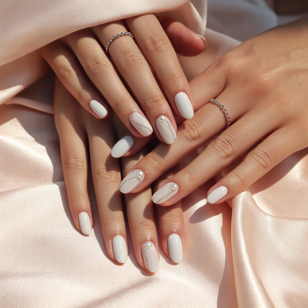 white nail styles