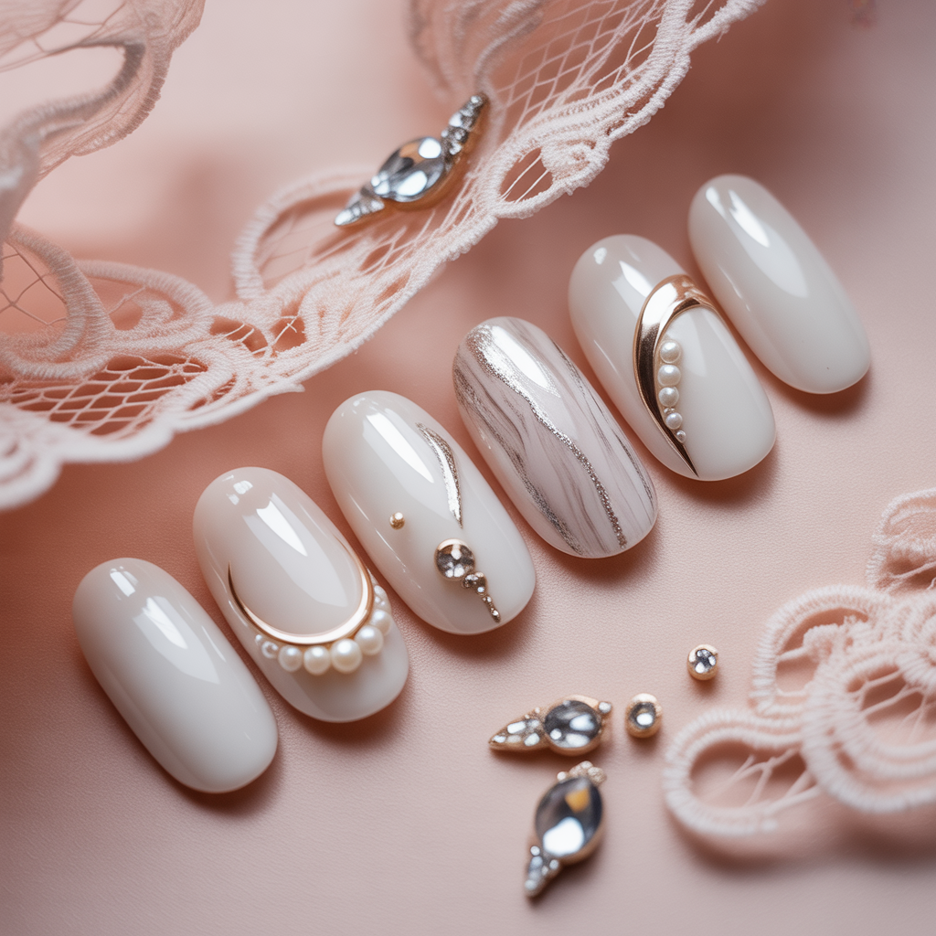 white nail styles