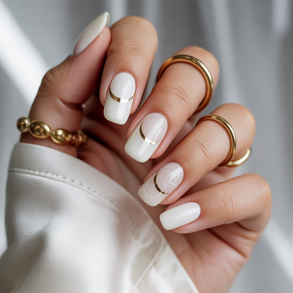 white nail styles