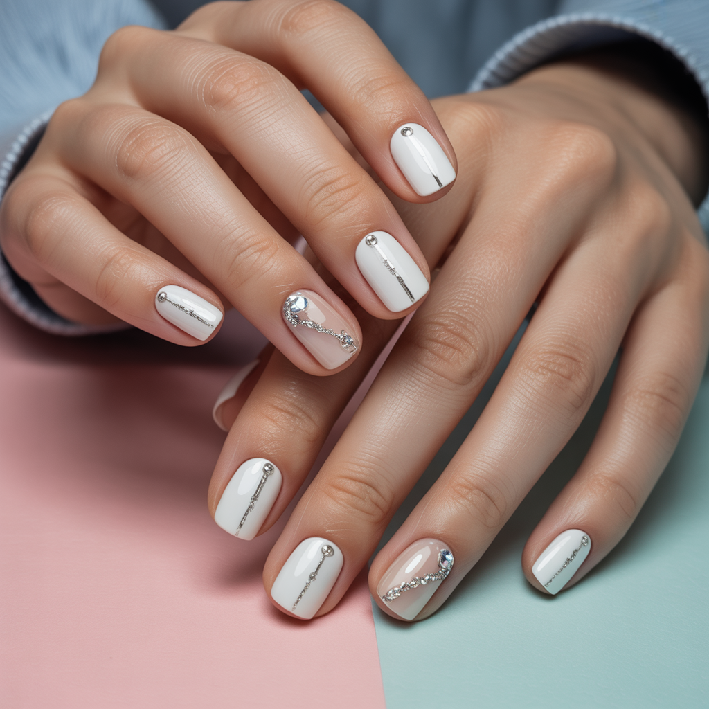 white nails