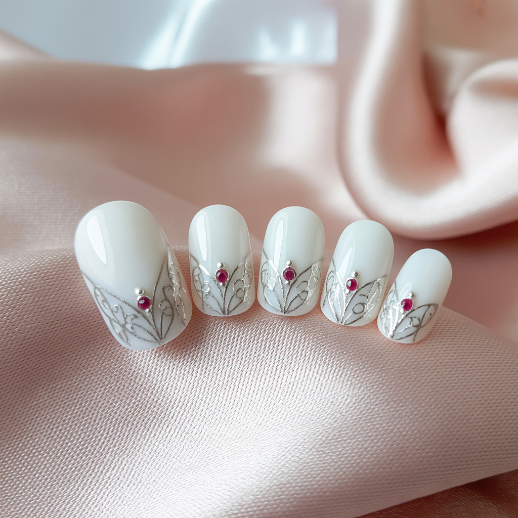 white nails