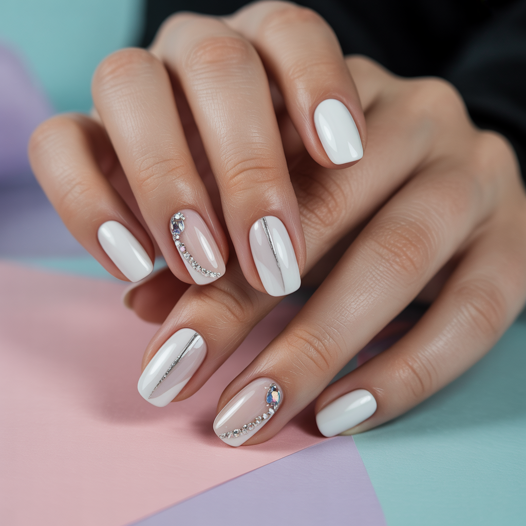 white nails