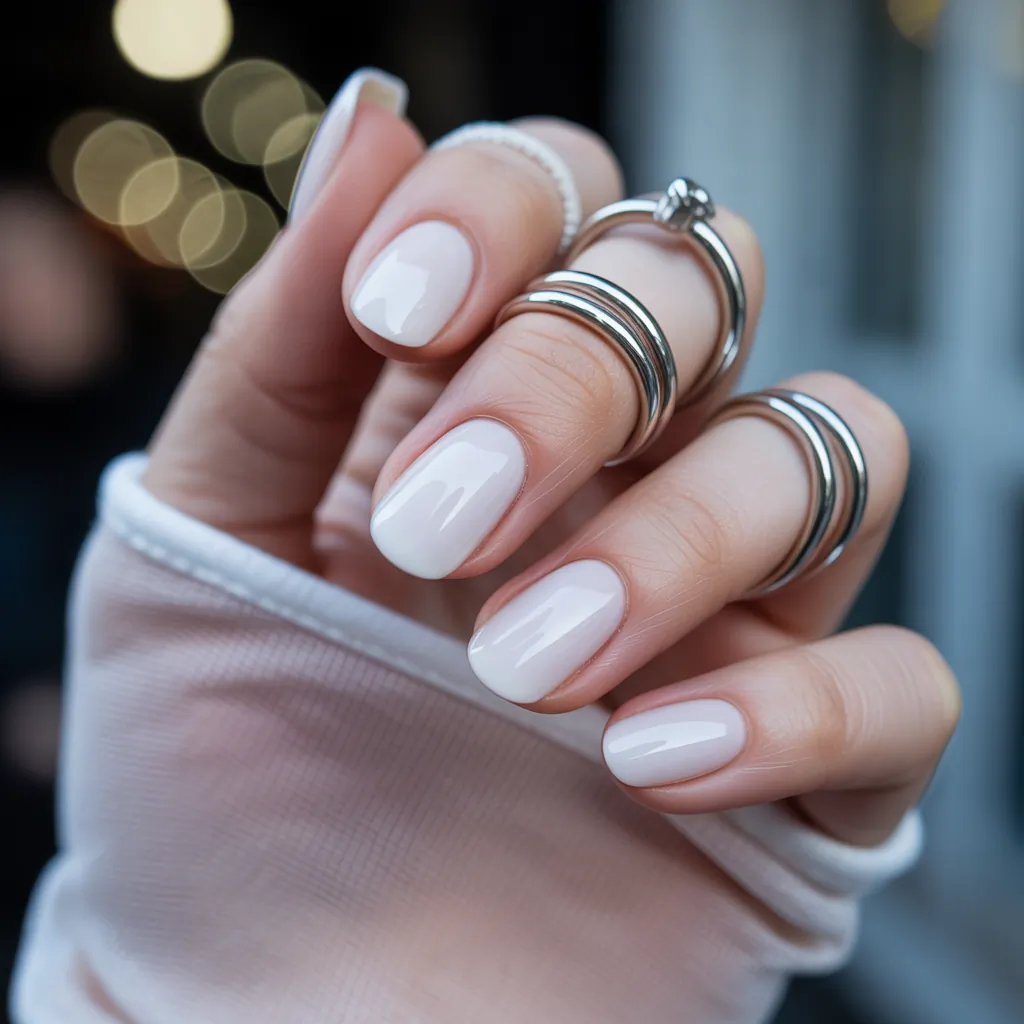 white nails