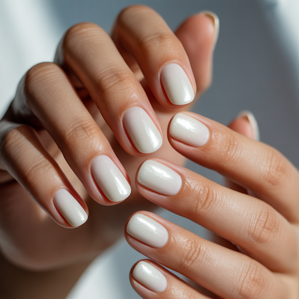 white nails