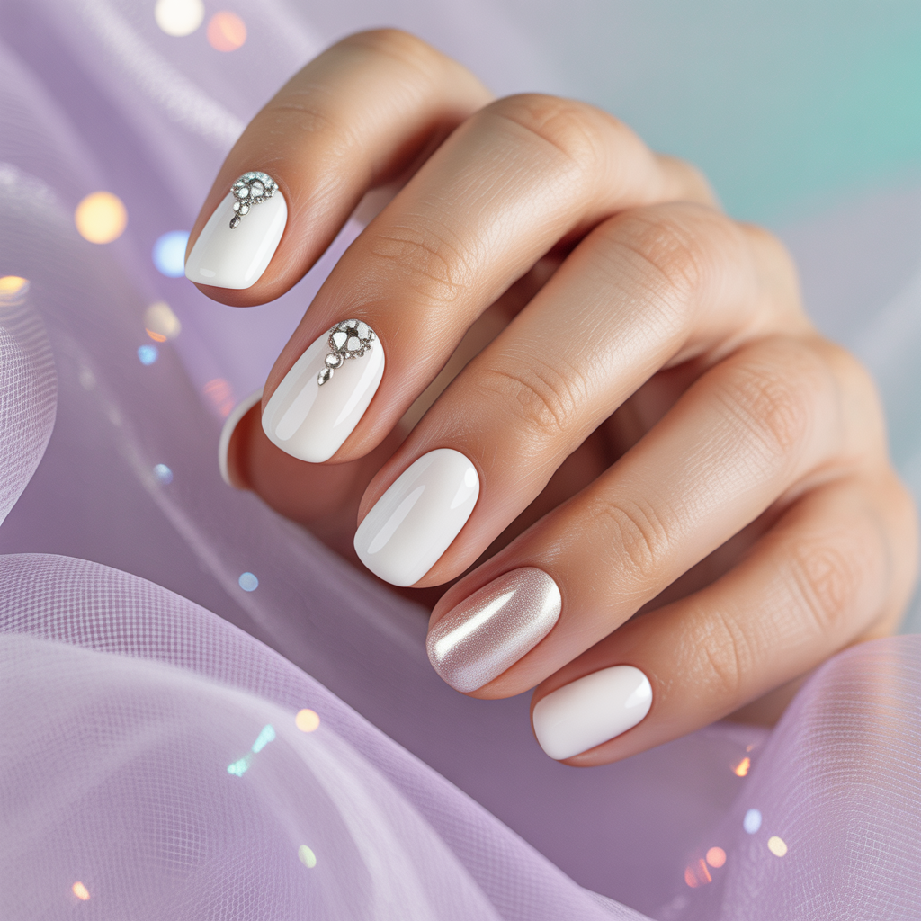 white nails
