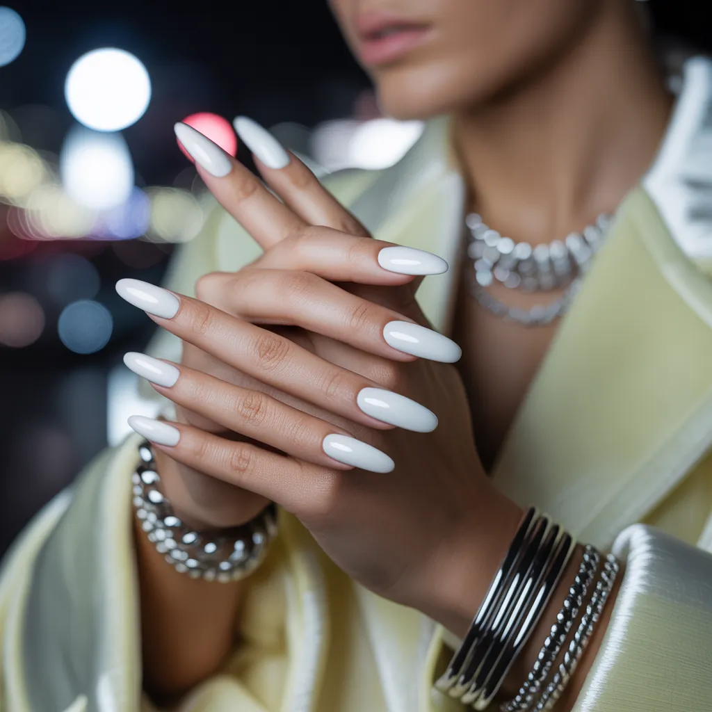 white nails