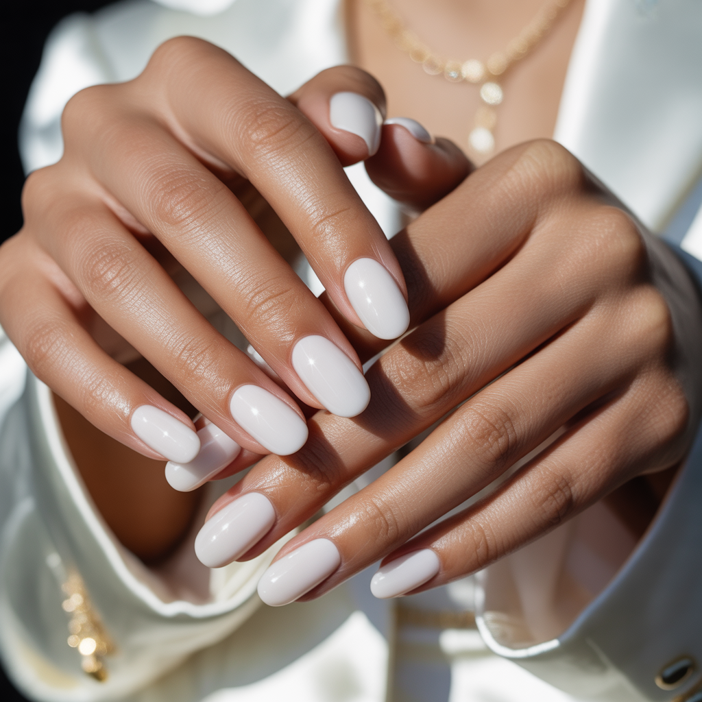 white nails