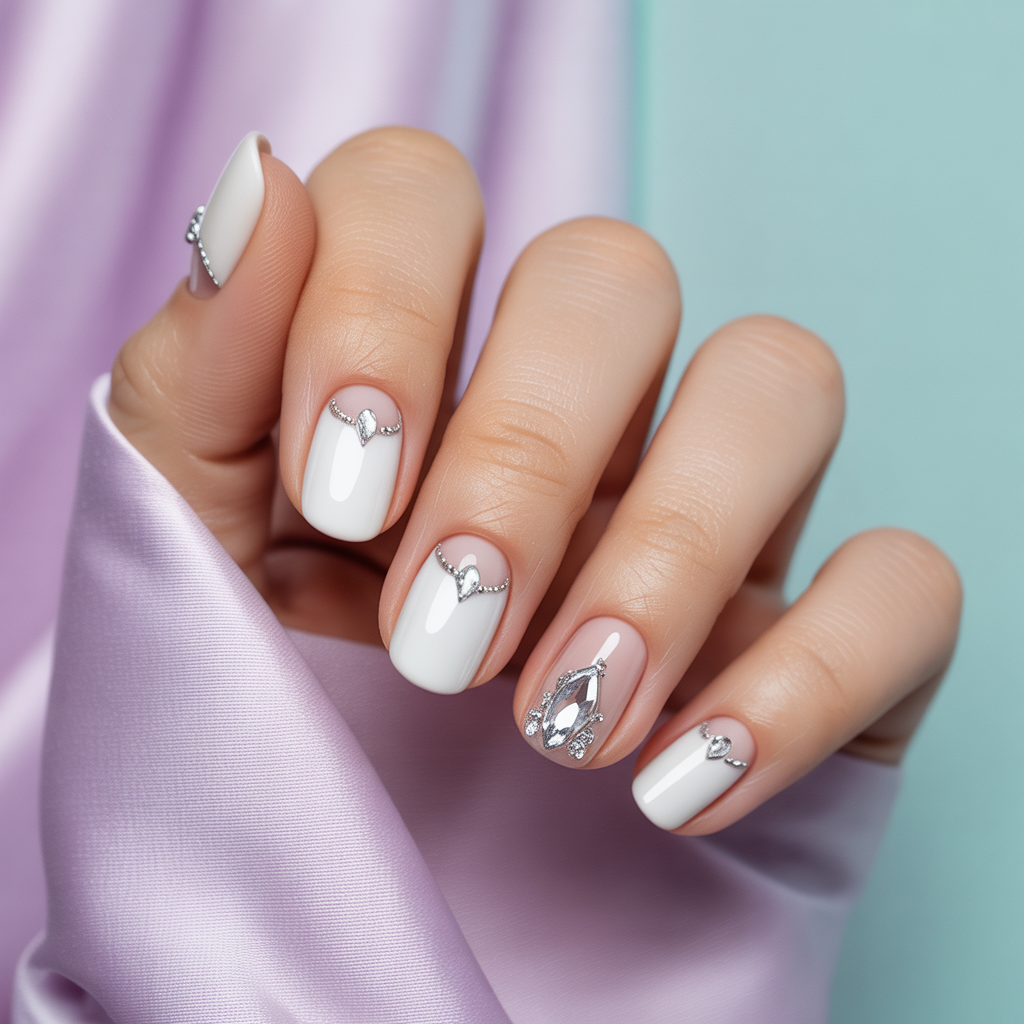 white nails