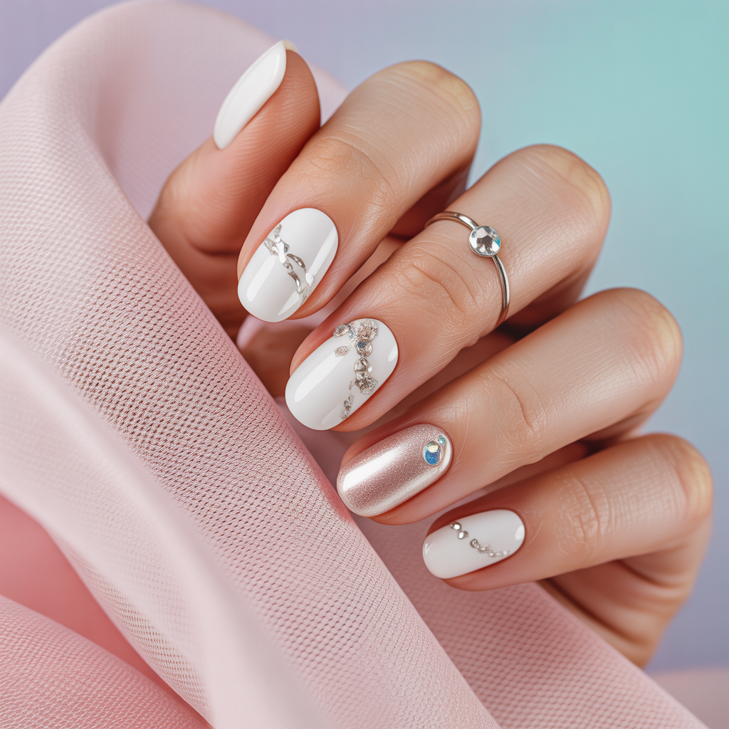 white nails