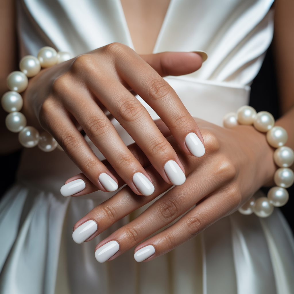 white nails