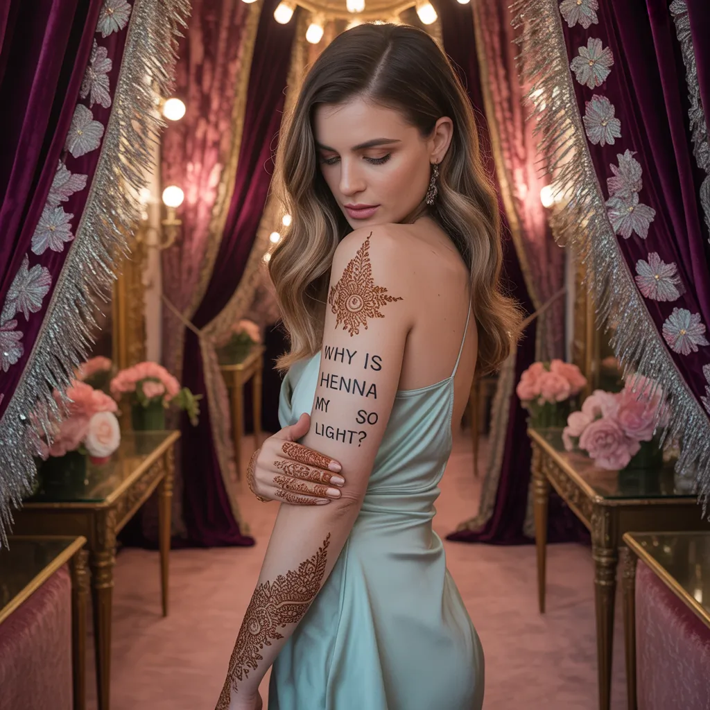 why is my henna so light