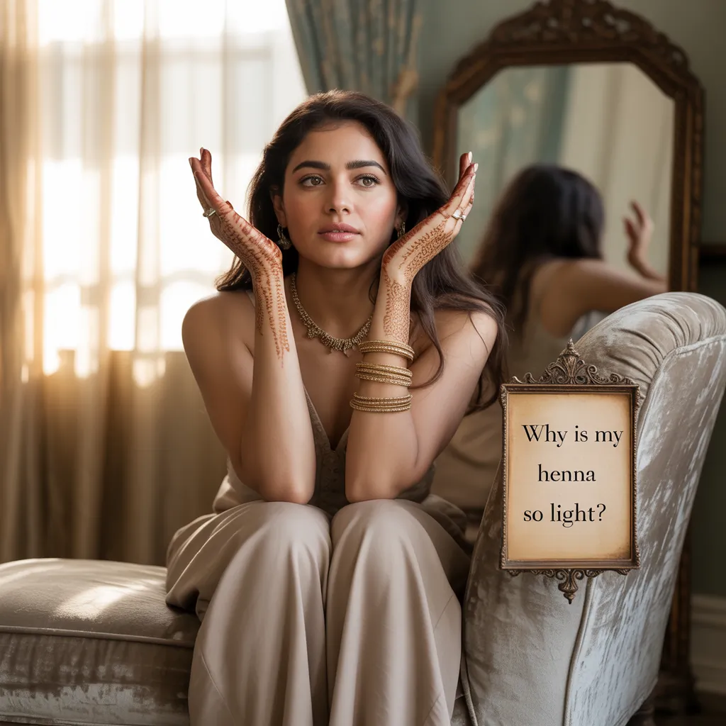 why is my henna so light