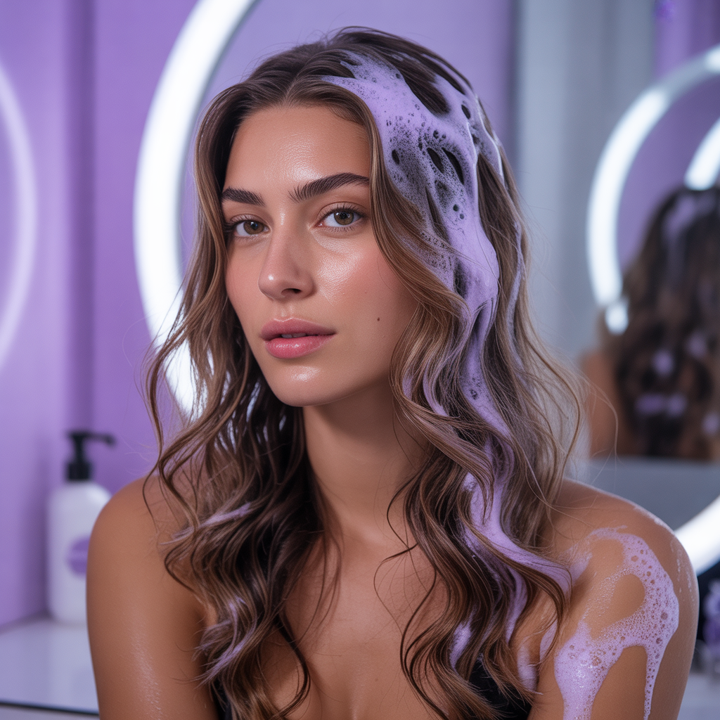 will purple shampoo lighten brown hair