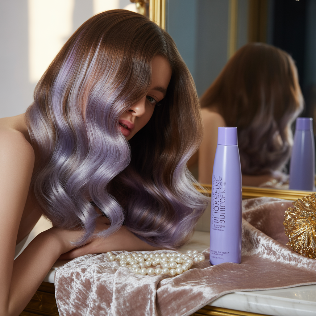 will purple shampoo lighten brown hair