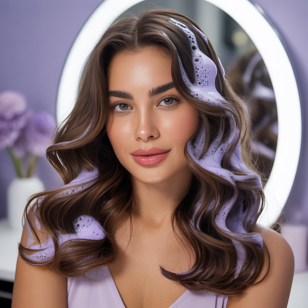 will purple shampoo lighten brown hair