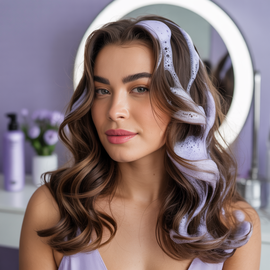will purple shampoo lighten brown hair