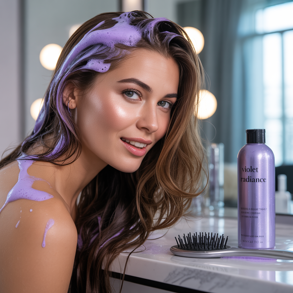 will purple shampoo lighten brown hair