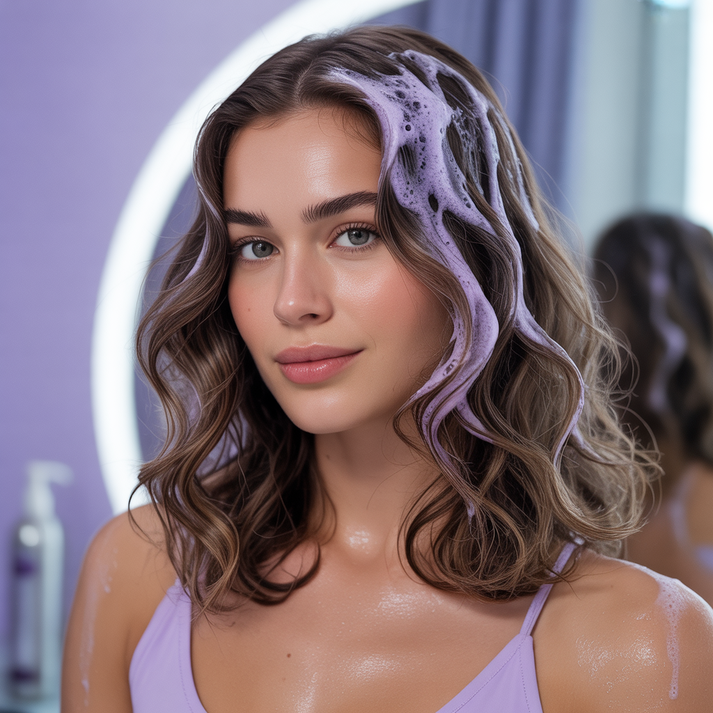 will purple shampoo lighten brown hair