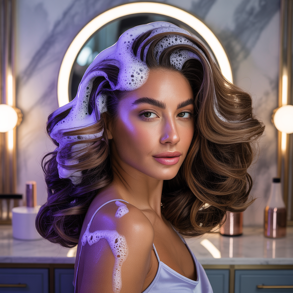 will purple shampoo lighten brown hair