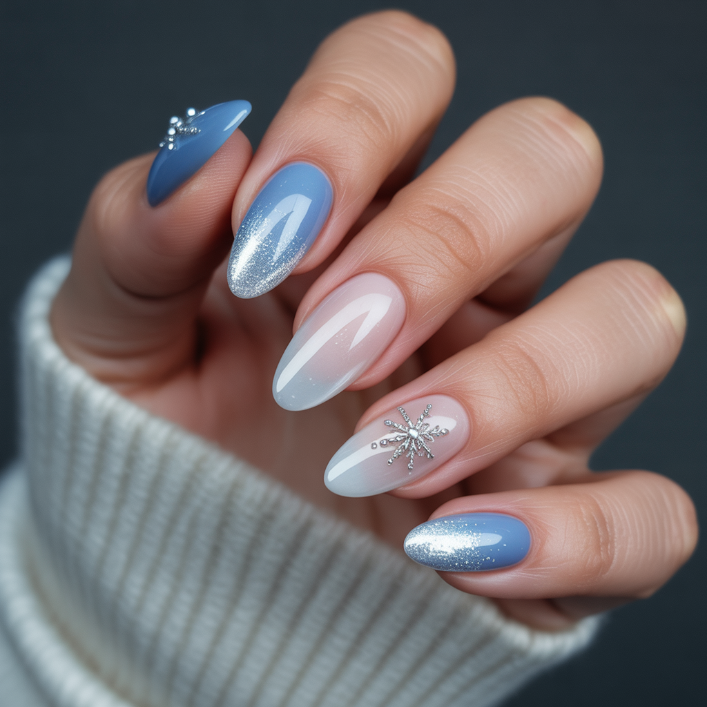 winter gel nails