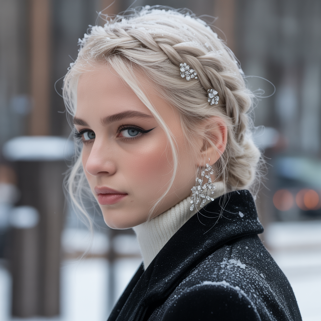 winter hair braid