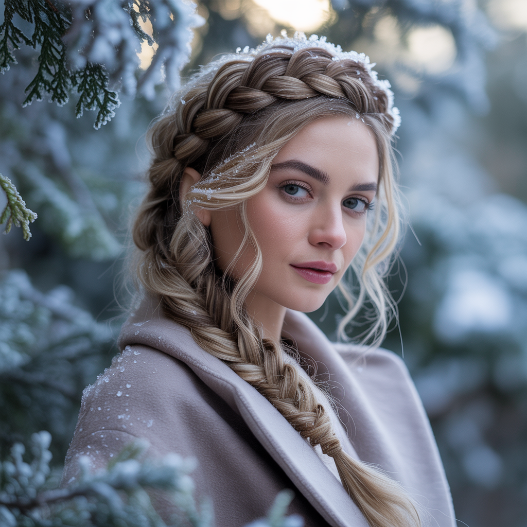 winter hair braid