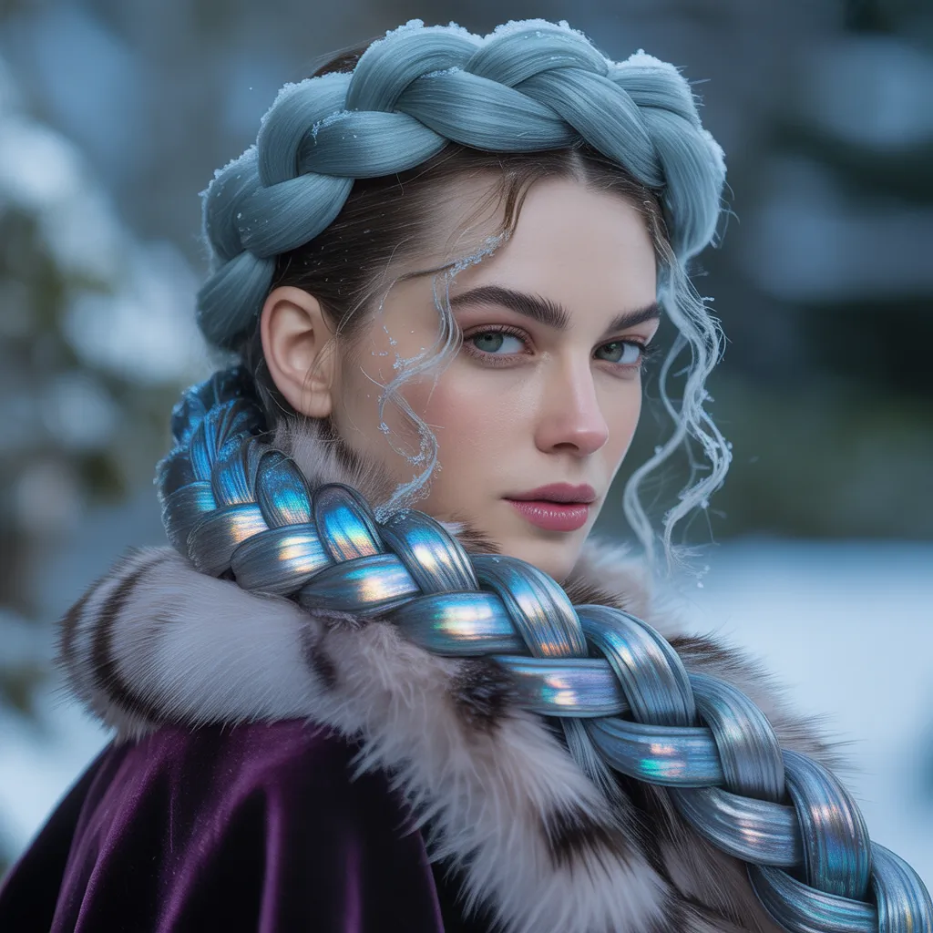 winter hair braid