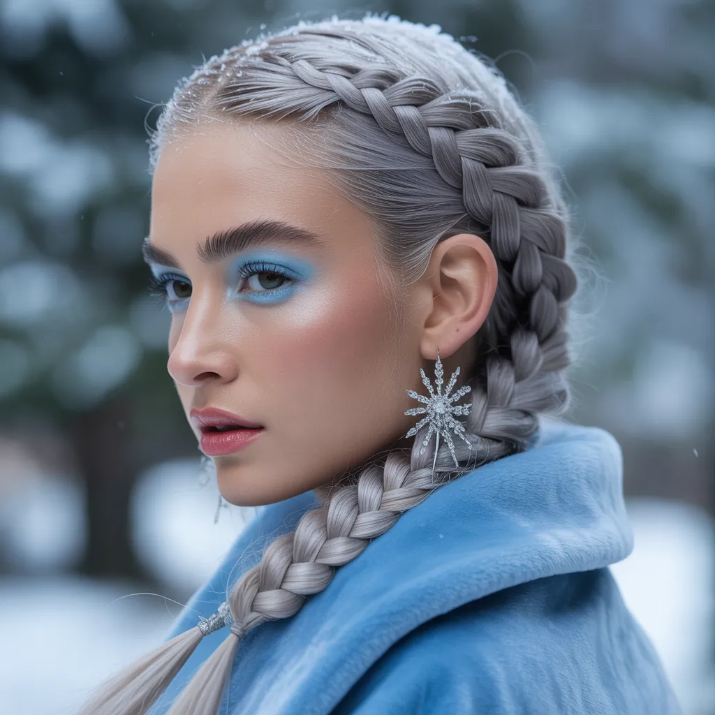 winter hair braid