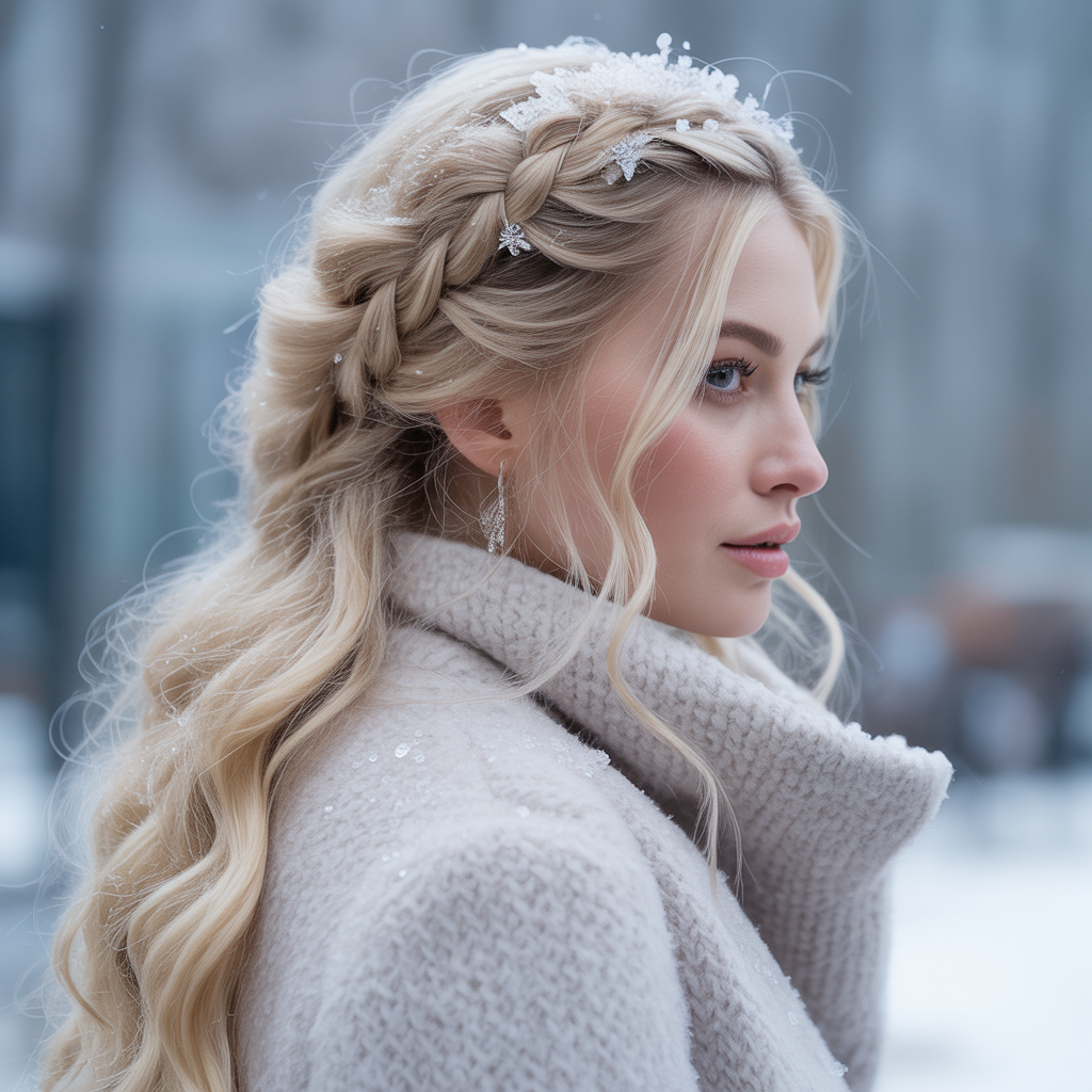 winter hair braid