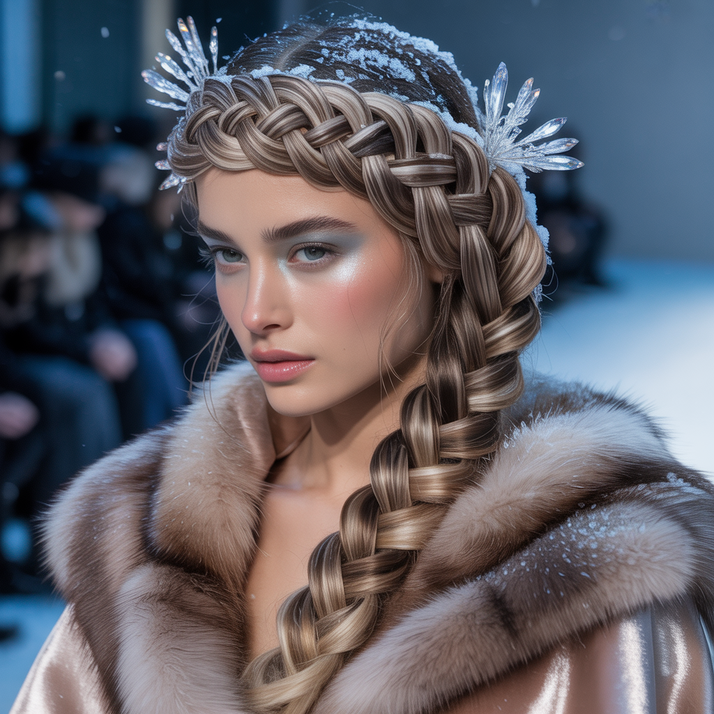 winter hair braid