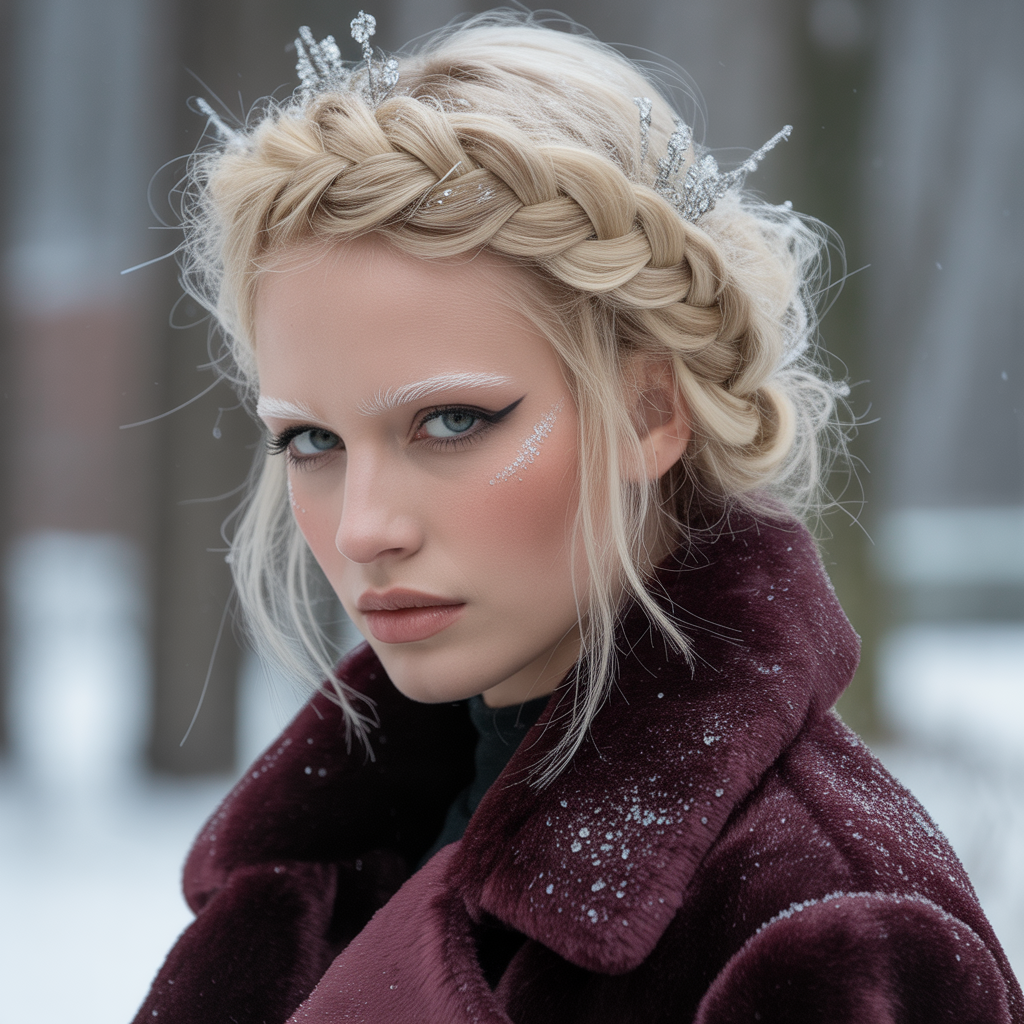 winter hair braid