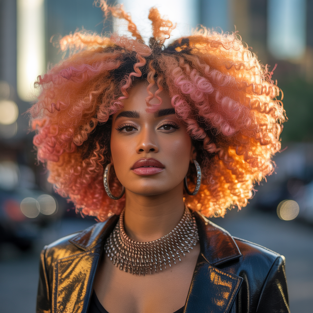 women afro hair