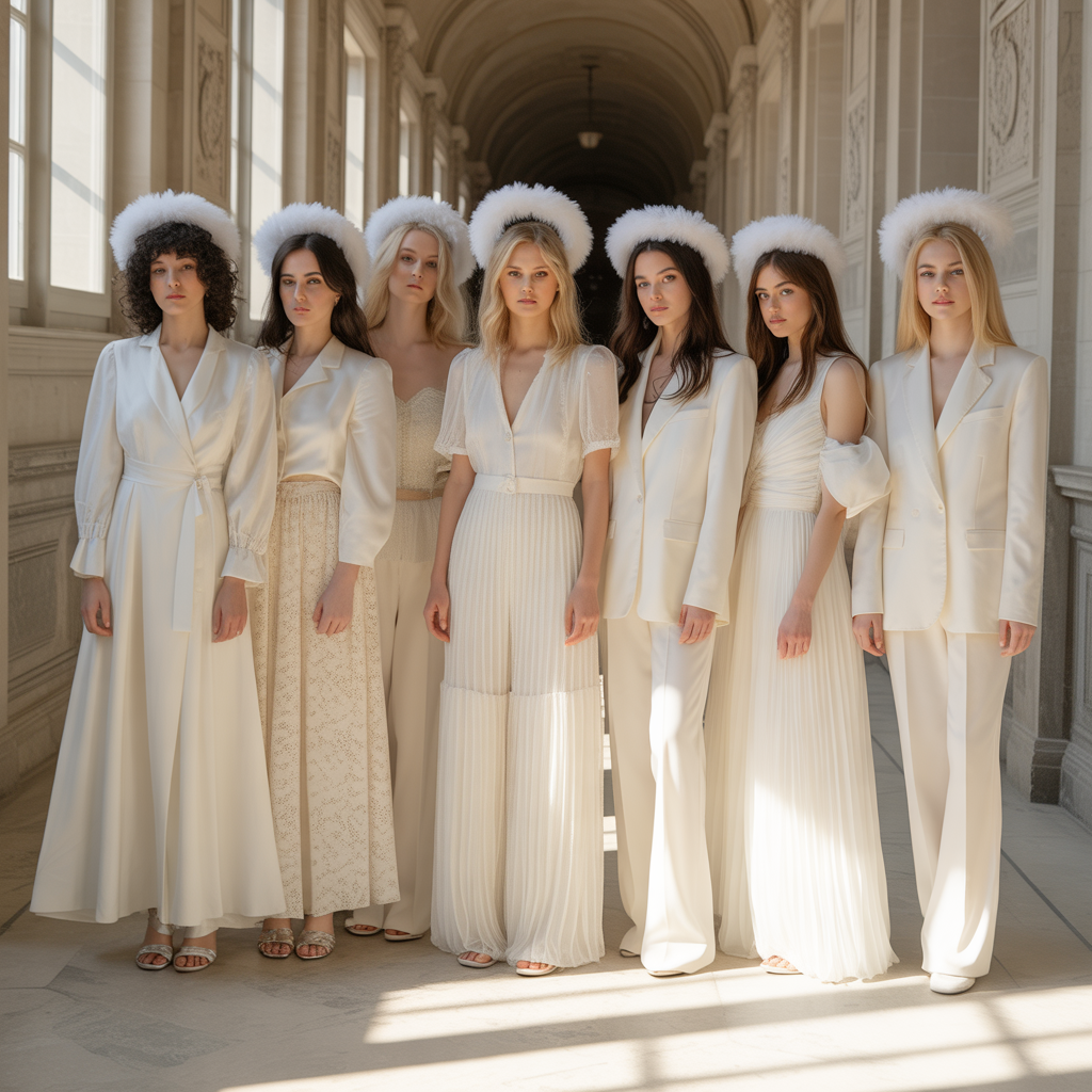 women all white outfit