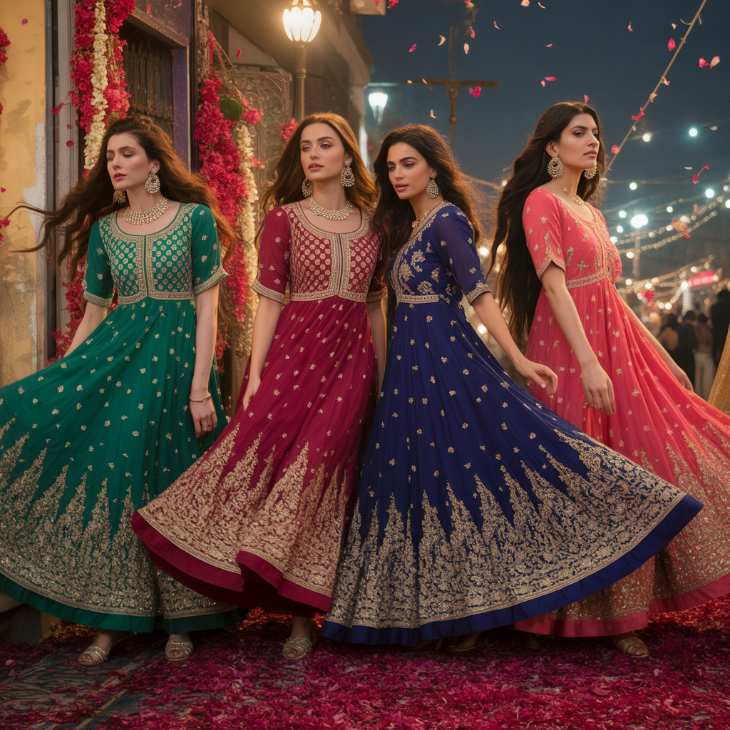 women anarkali dresses
