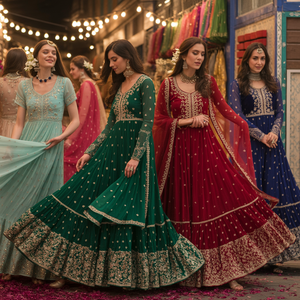 women anarkali dresses