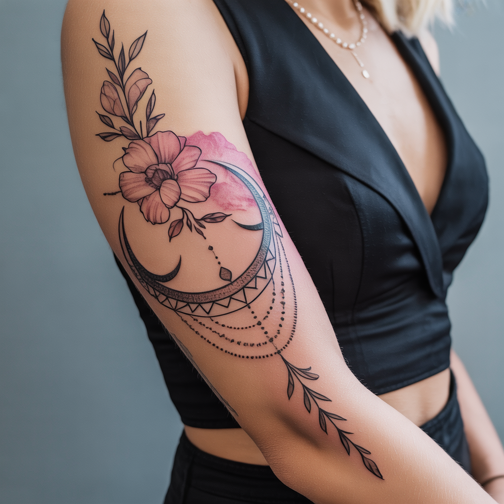 women arm tattoo