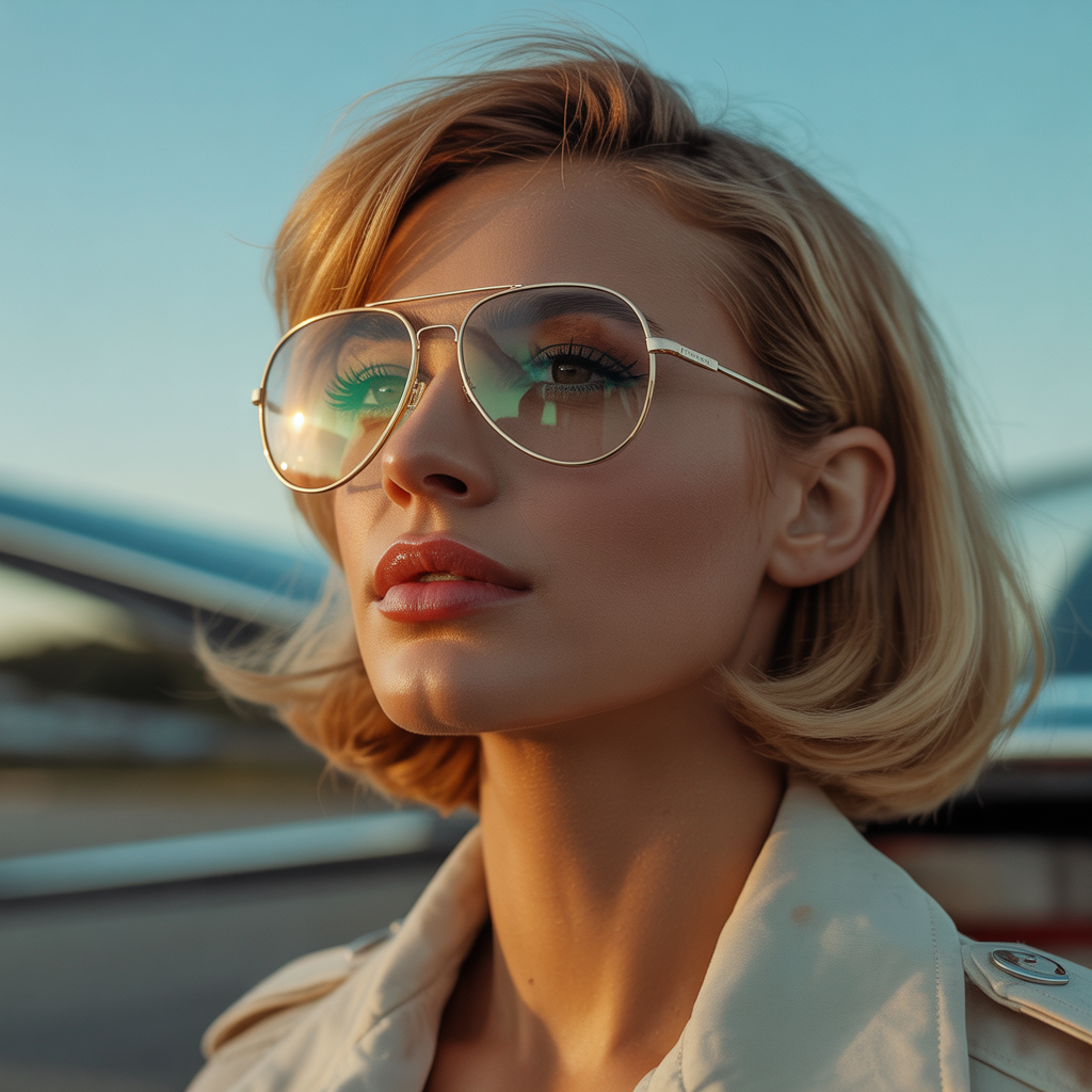 women aviator glasses