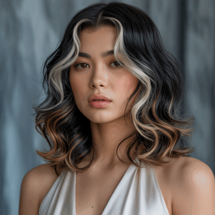 black-hair-with-highlights-1