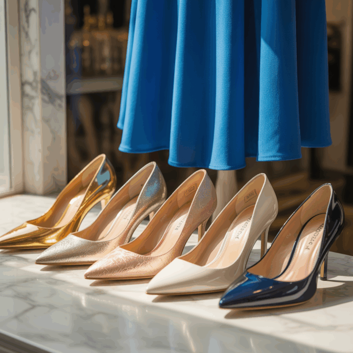 what-color-heels-to-wear-with-blue-dress-1