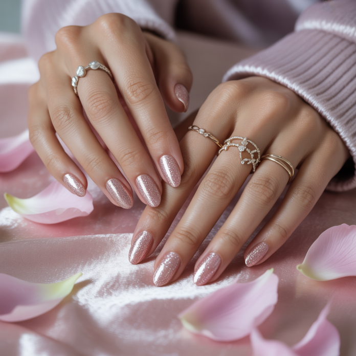 rose-gold-glitter-nails-1